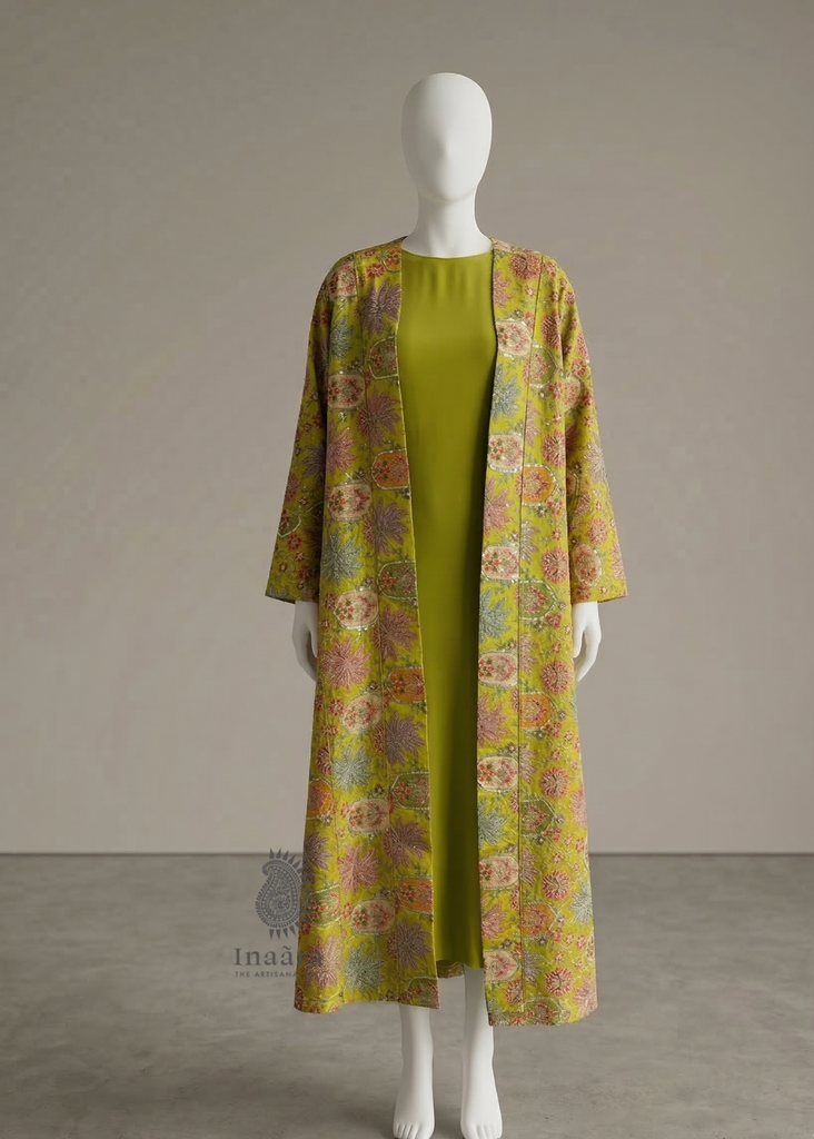 Shola Shrug Set-Parrot Green