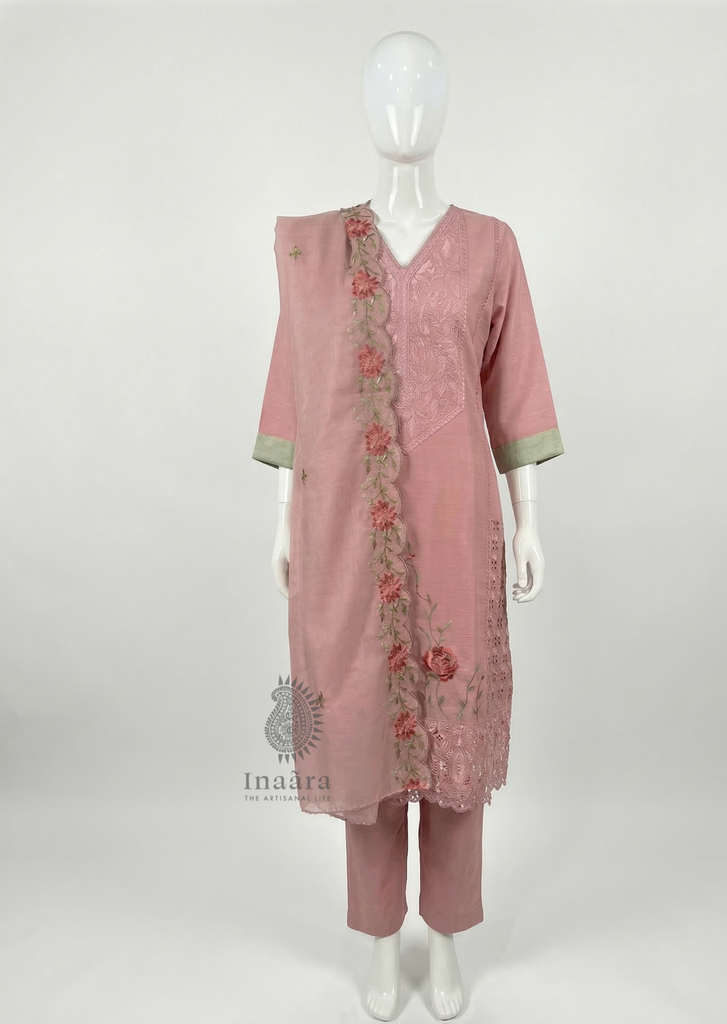 Jashn Kurta Set- Pink
