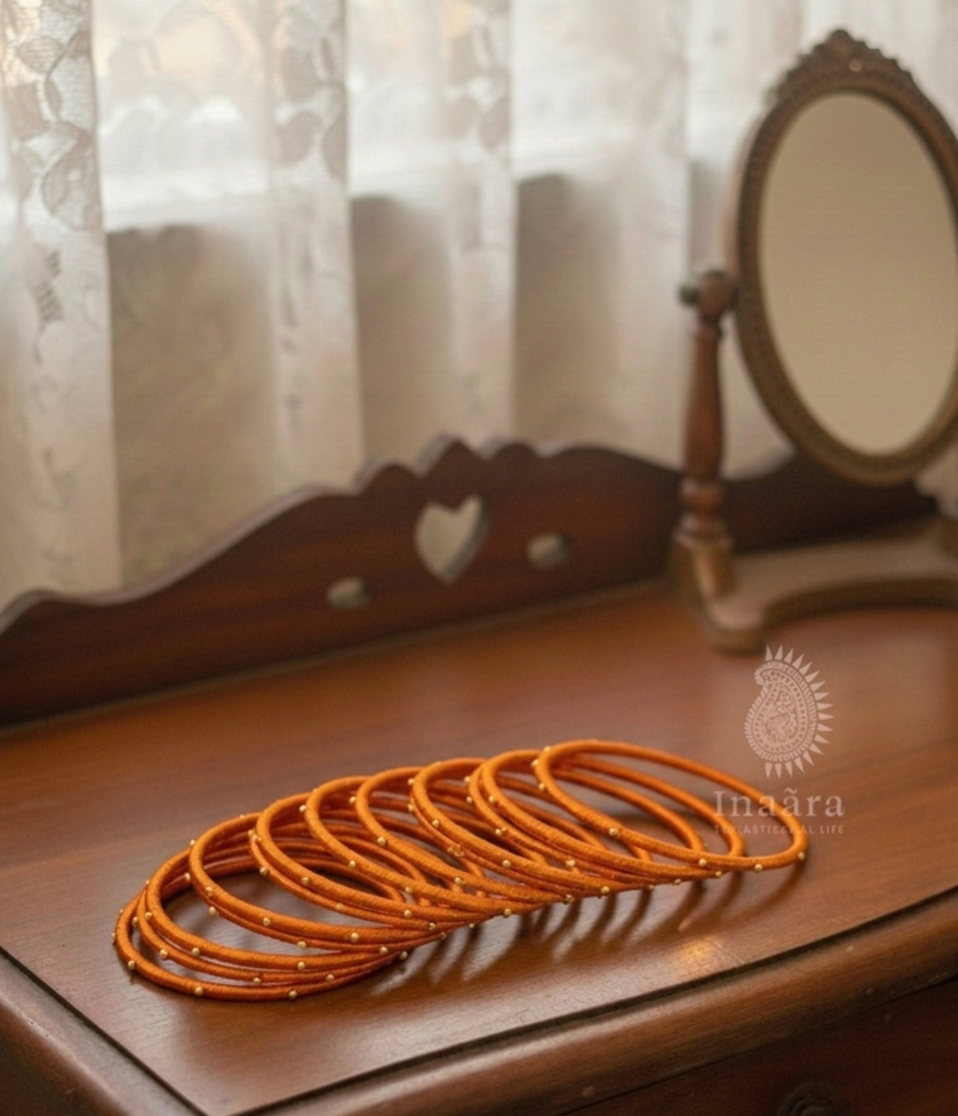Thread Bangle Orange/12pcs