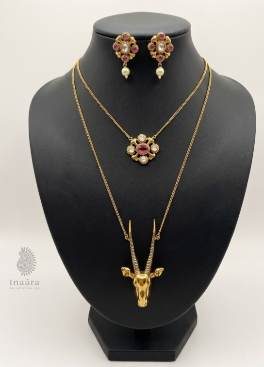 Al- Maha Layered Kundan Necklace