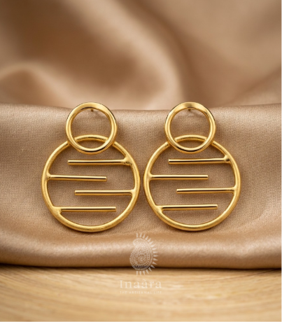 Abstract Orbit Drop Earrings