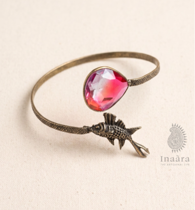 Coral Reef Crystal Fish Cuff