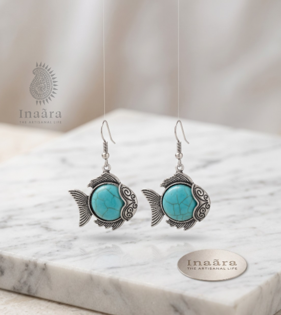 Aqua Meen Earrings