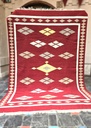 Geometric pattern Hand knotted rug(6x4 feet)