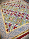 Geometric pattern Hand knotted rug(6x4  feet)