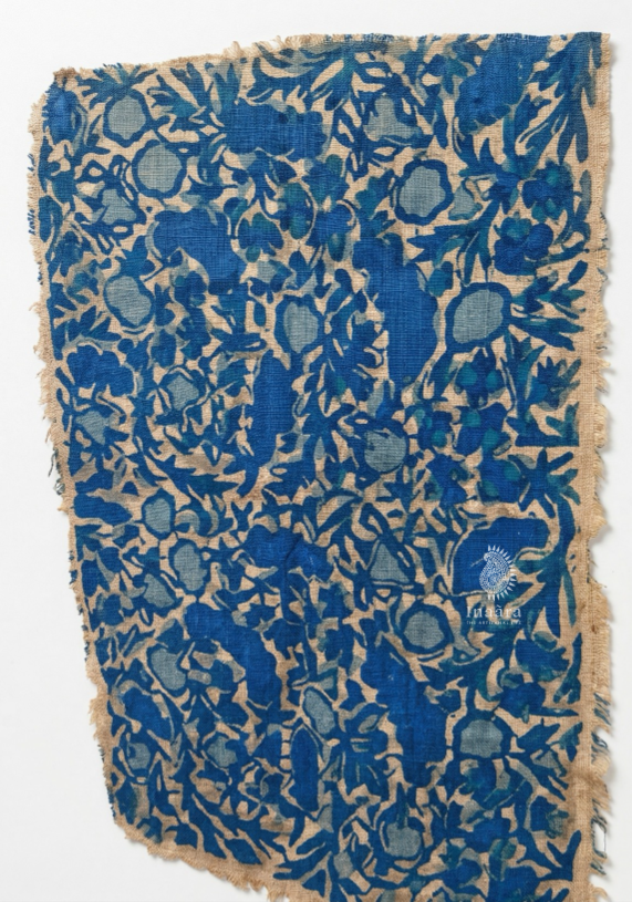 Blue floral pattern namda rug (6x4 feet)