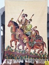 Crewel Embroidered Tapestry - Mughal Princes (3.9x2.8) feet