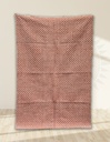 Geometric Mesh Handwoven Dhurrie - Red-Brown