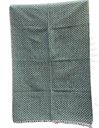 Geometric Mesh Handwoven Dhurrie - Green