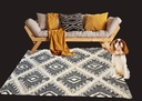 Geometric Pattern Hand Knotted Rug (8x5)