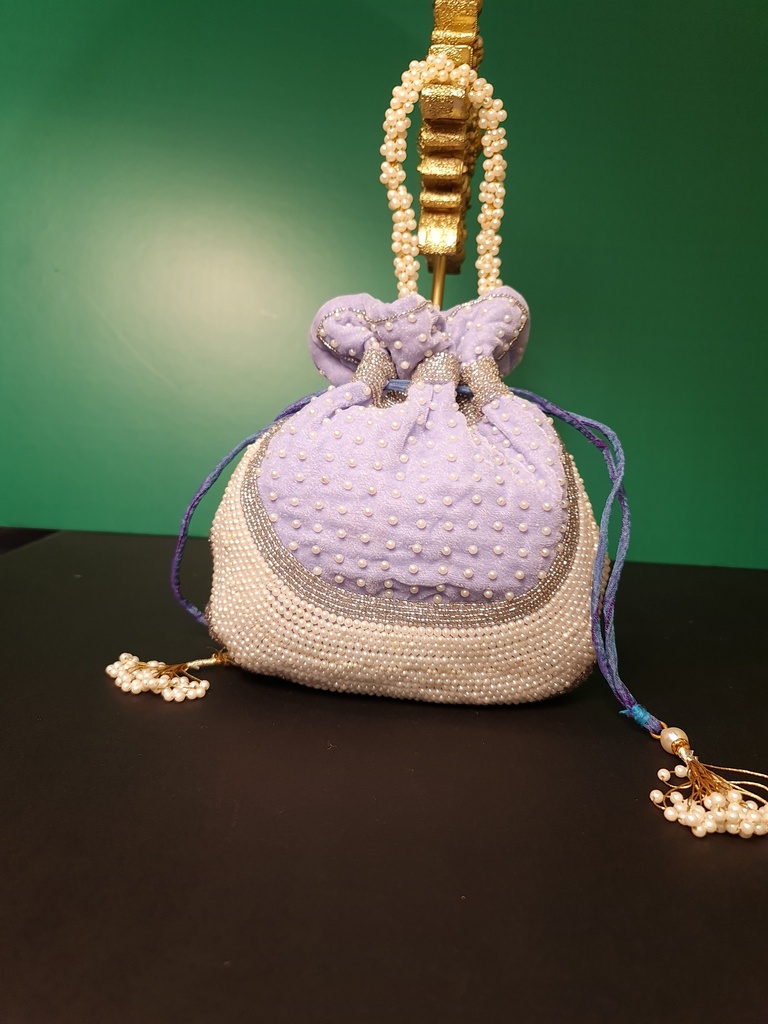 Original Zardosi & Parsi Gara Embroided Potli Bag