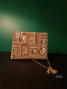 Sequin clutch bag