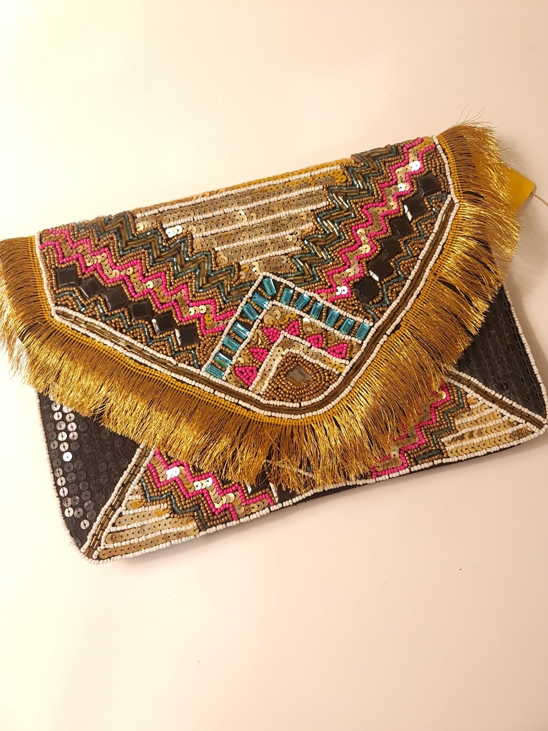 Sequin clutch bag