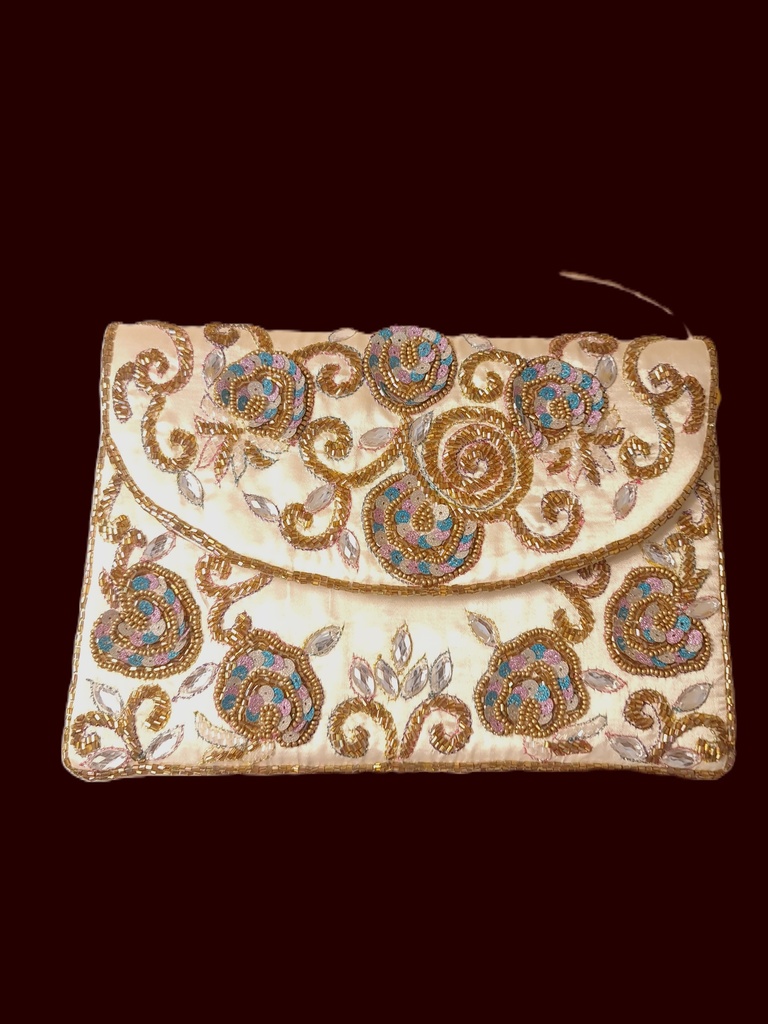 Vintage Satin Clutch