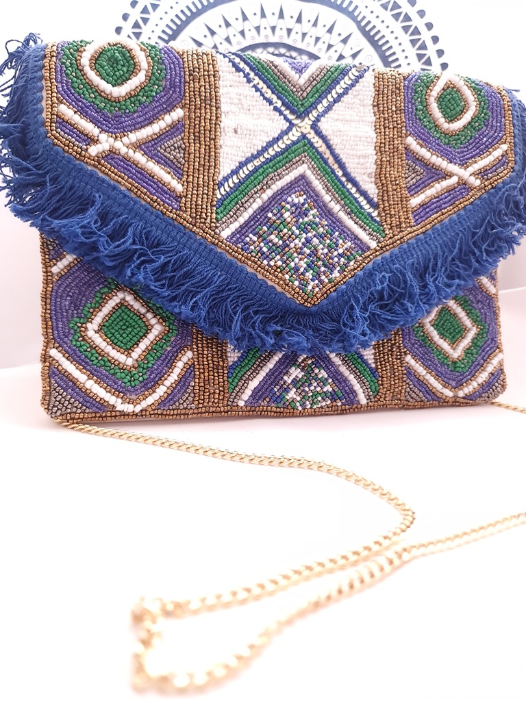 Sequin clutch bag