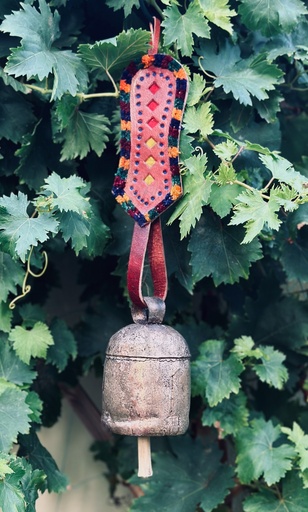 Cow Bell with leather strap
