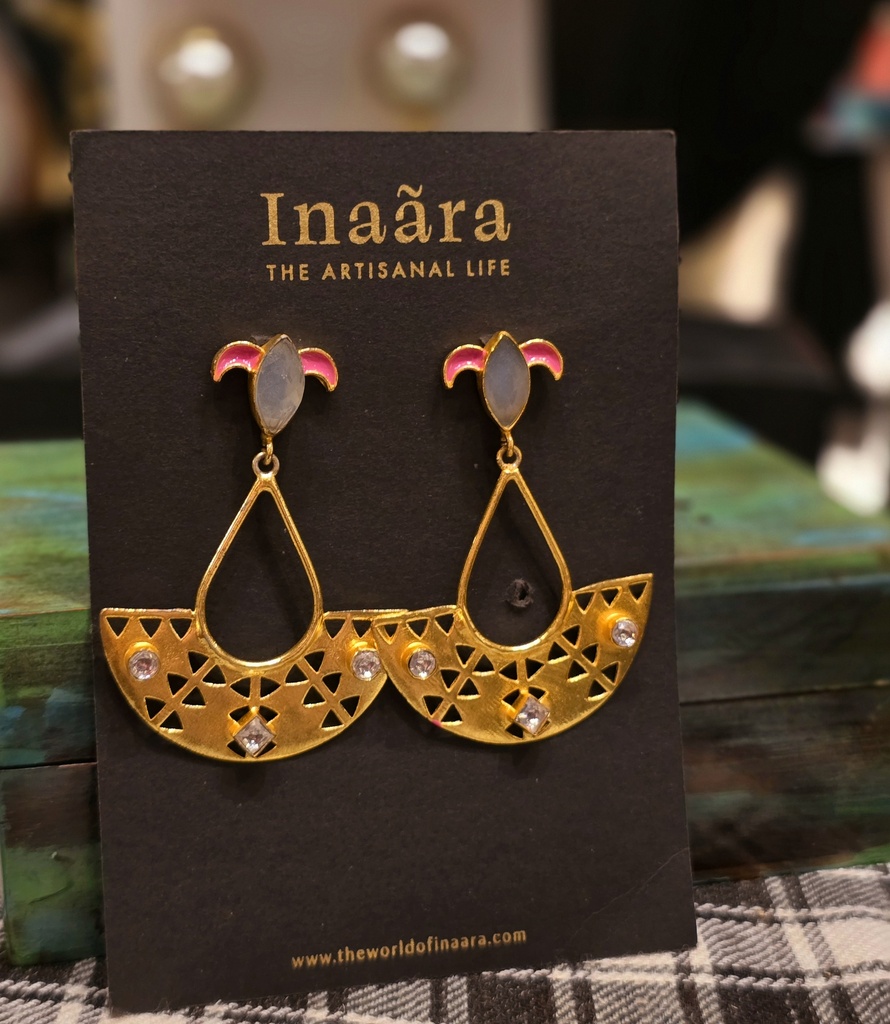 Jhaalar Pachi Kundan Earrings (copy)