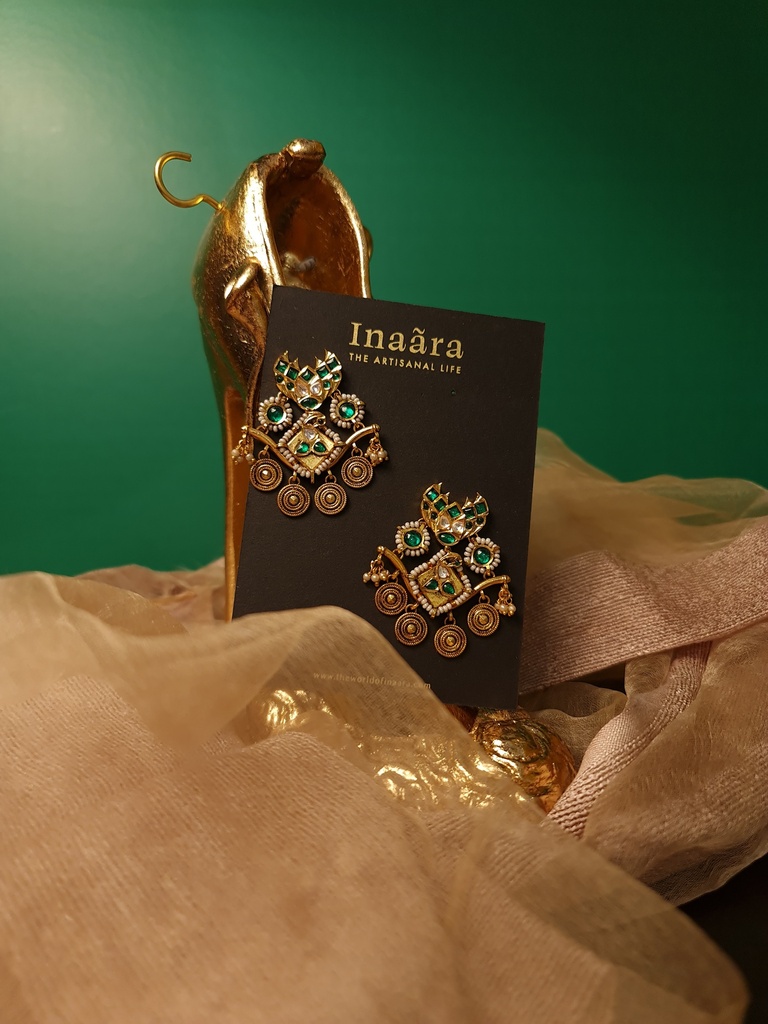 Sayyara Vintage Danglers - Red (copy)