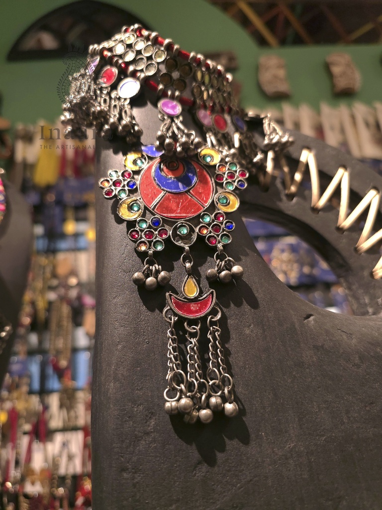 Large Afghani Glass Choker