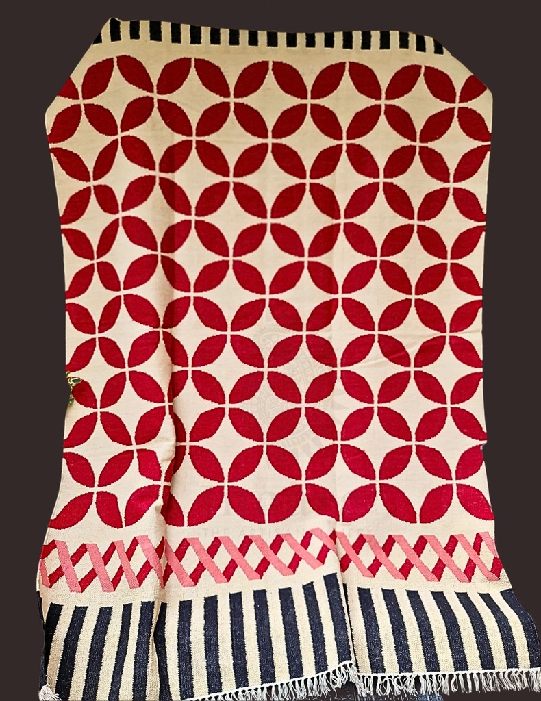 Meena Handwoven Dhurrie - Red (copy)