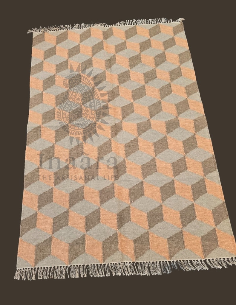 Block-a-Block Handwoven Dhurrie