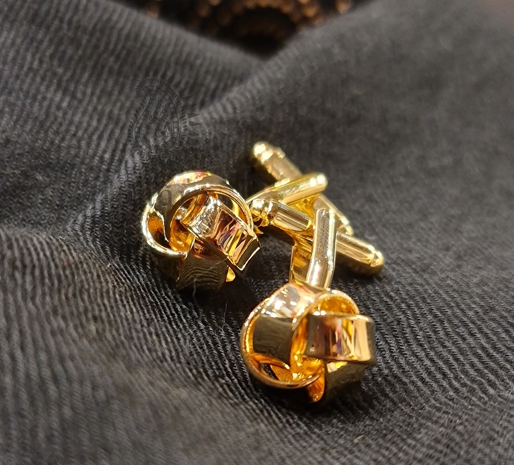 Gold Knot Cufflinks