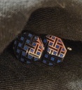 Octa Blue & Silver Cufflinks