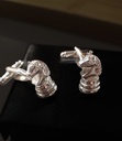 Knight Silver Cufflinks