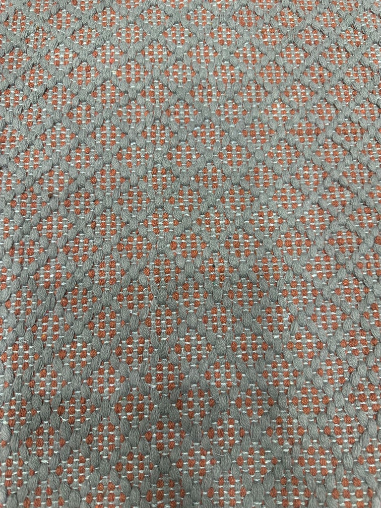 Geometric Mesh Handwoven Dhurrie - Grey
