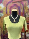 Stretchable Saree Blouse/ Lime Green