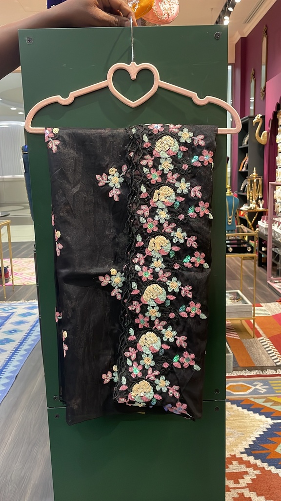 Faux Organza Sequins Dupatta