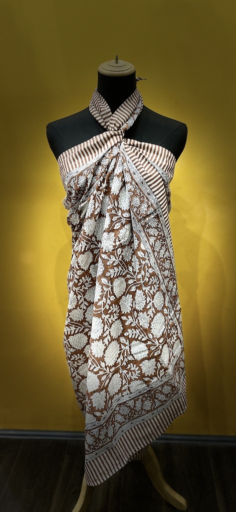 Block Printed Cotton Sarong