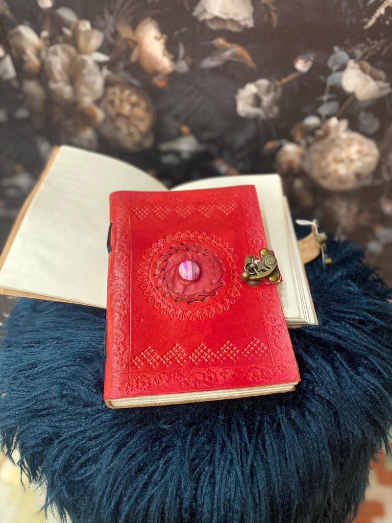 Handmade Journal Leather-Red/M