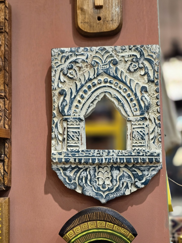 Vintage mirror framed wall decor