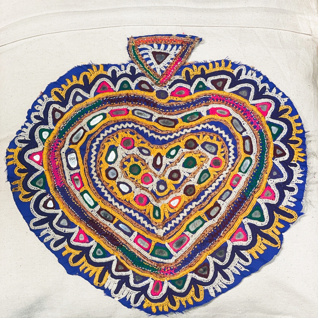 Handmade Vintage Embroidery Tribal Patch