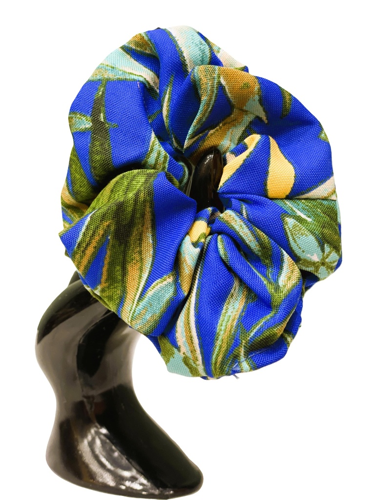 Scrunchie cotton fabric- blue&white (copy)