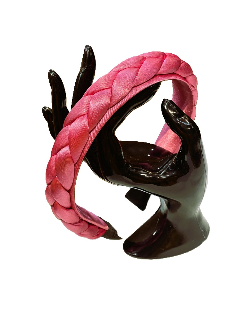 Handmade braided headband- maroon (copy)