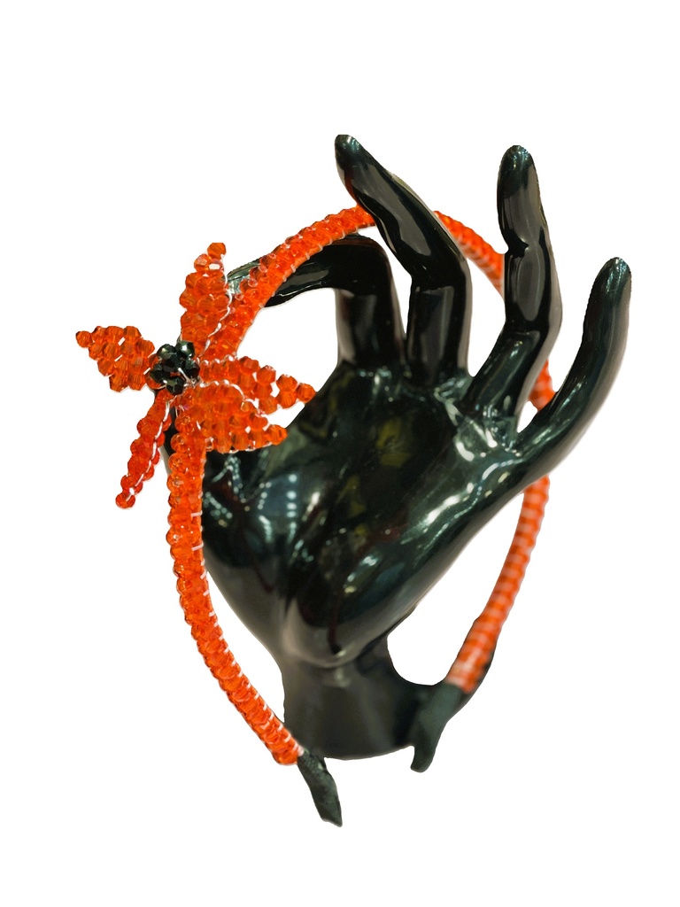 Handmade crystal beads headband-sky blue (copy)