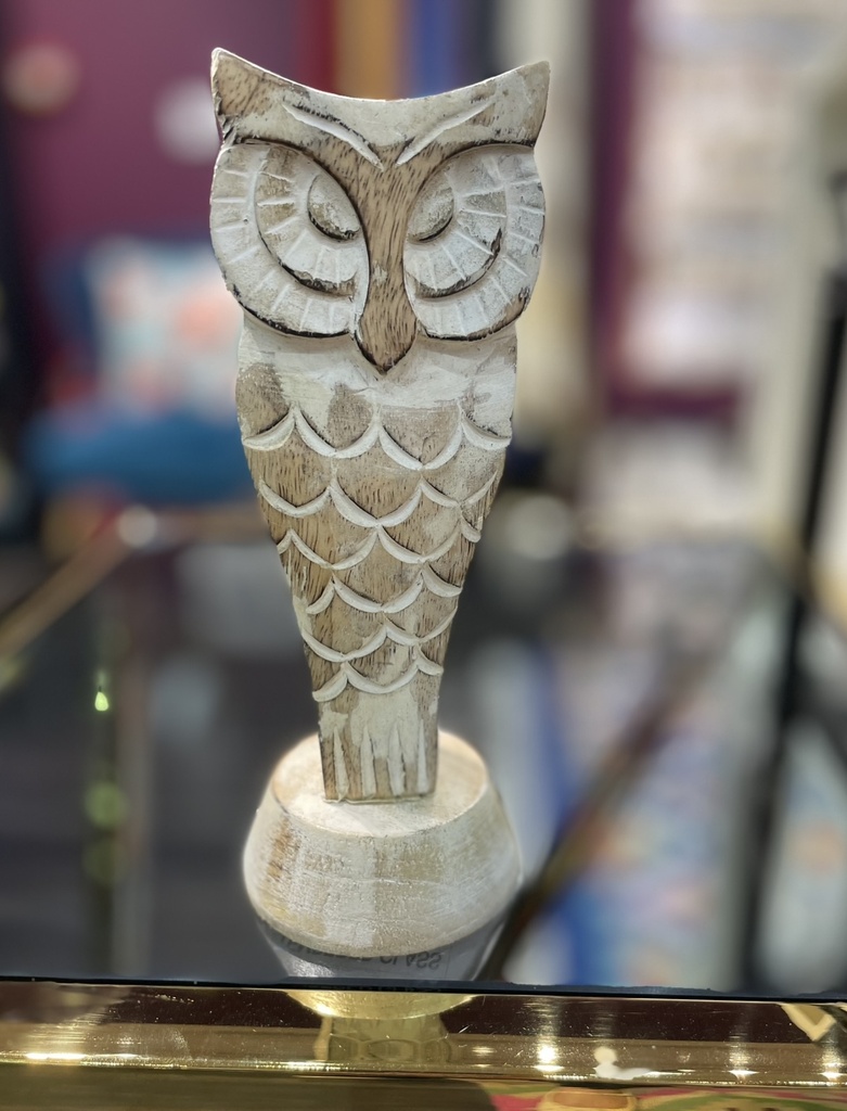 Handcrafted Wooden Sunglass Holder-Owl