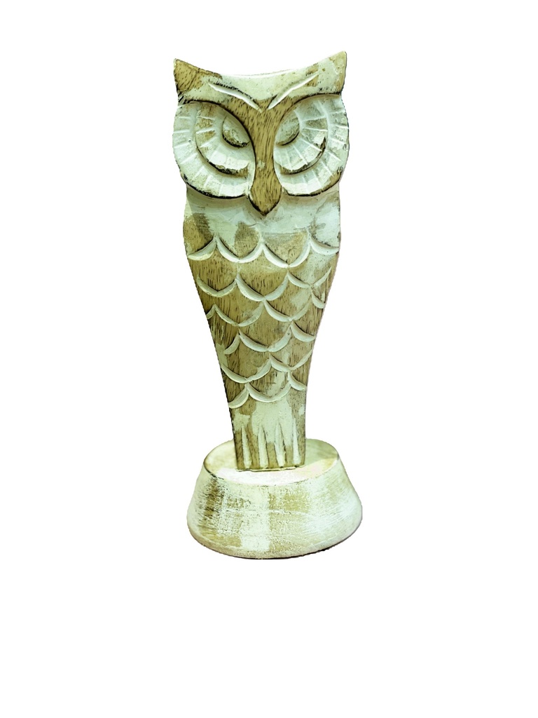 Handcrafted wooden sunglasses holder- Owl