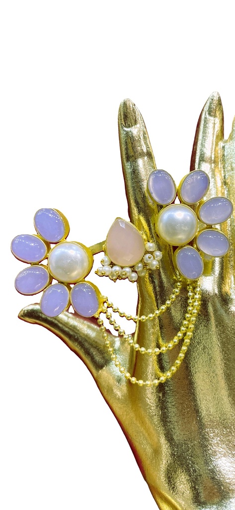 Opaque Amethyst Dual Ring