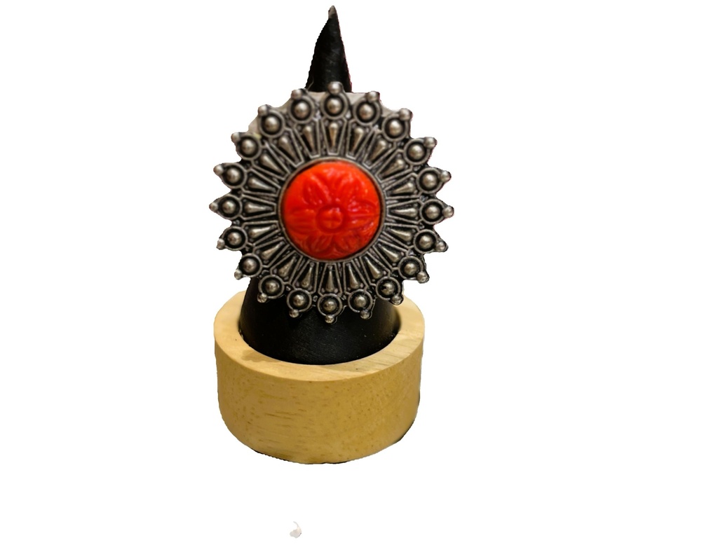 Elephant head oxidized ring (copy)