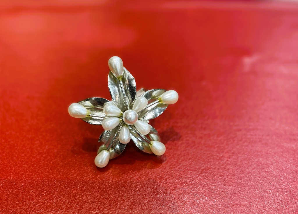 Oxidized red stone adjustable ring (copy)