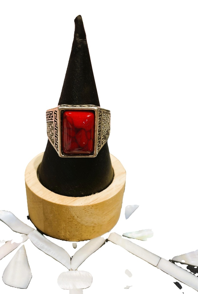 Unisex blue sapphire silver classic ring (copy)