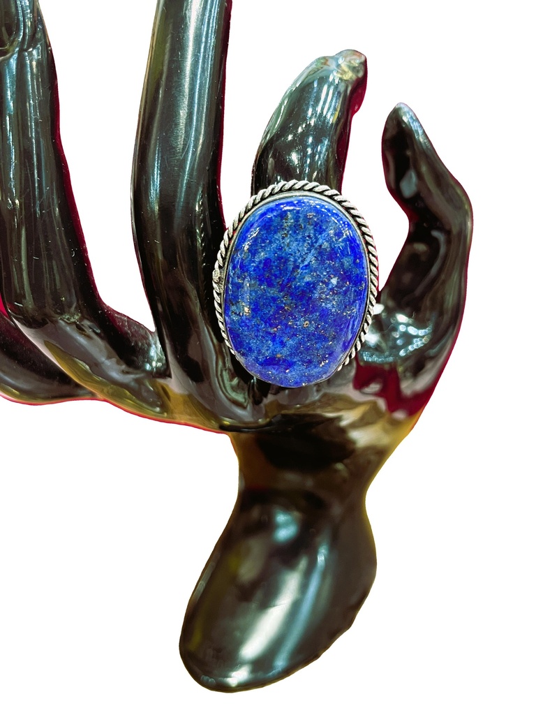 Lapis lazuli oval adjustable ring (copy)