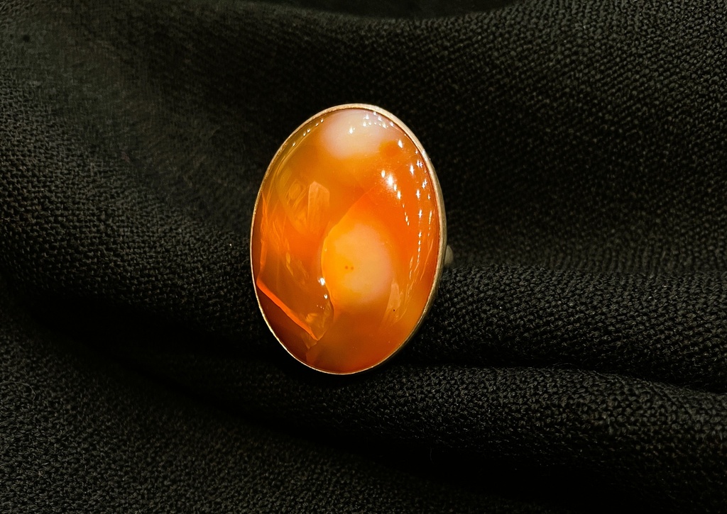 Heliotrope stone silver ring (copy)