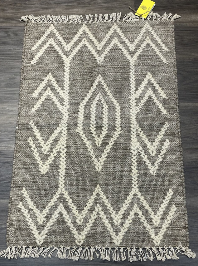Doormat Handwoven Dhurrie-(63x92 cm)