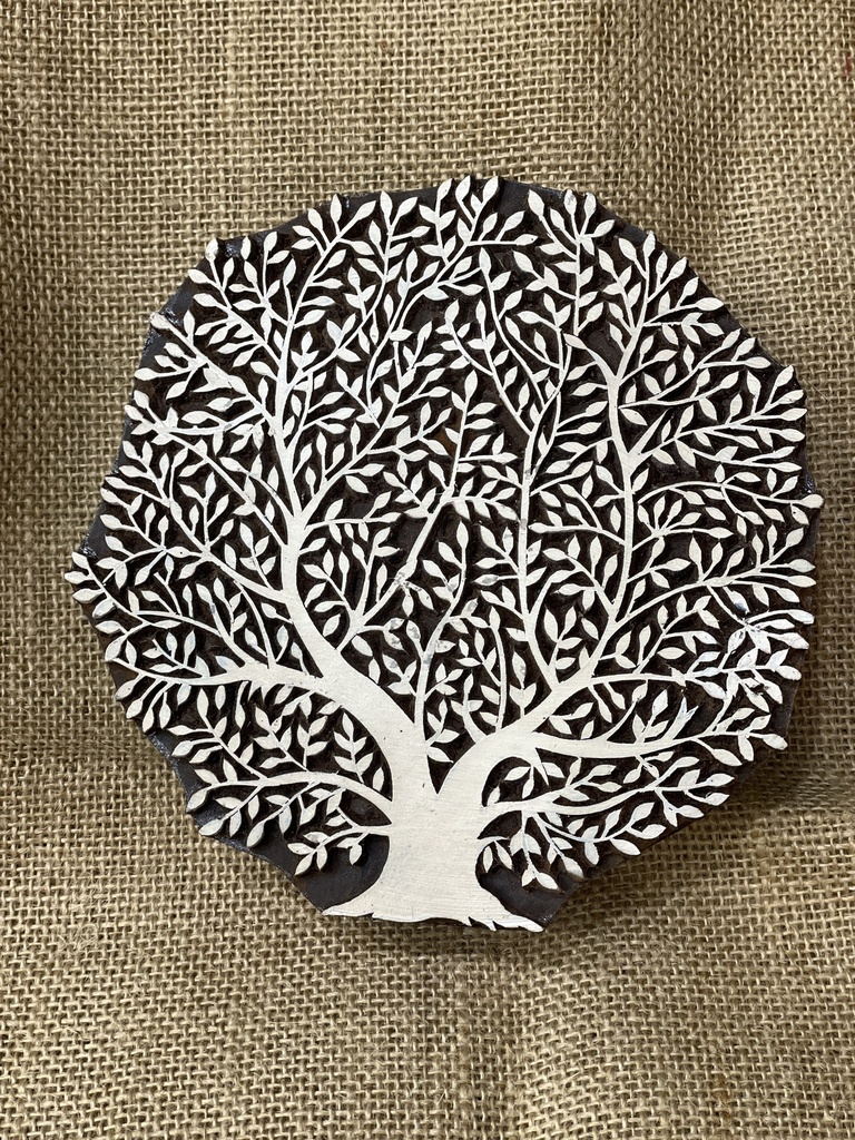 Block Print Wall Decor-Tree Of life