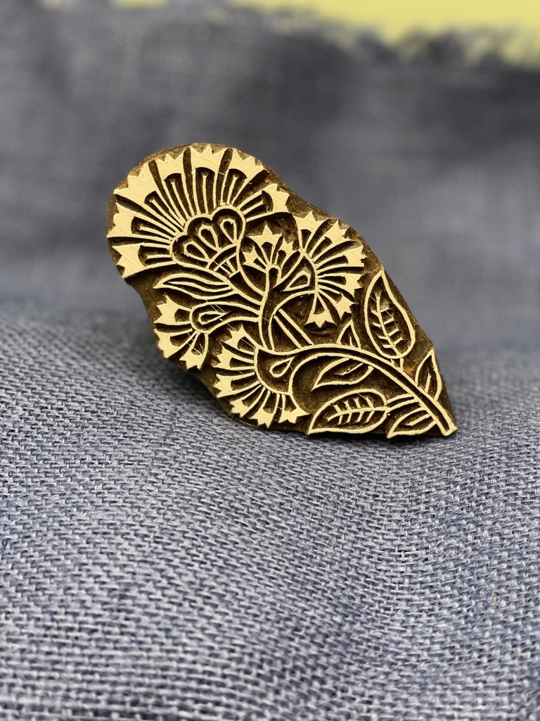Block Print Stamp- Blooming flowers