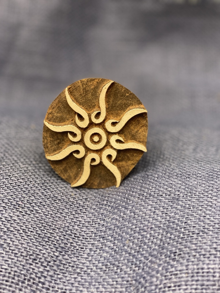 Block Print Stamp-Tribal Sun